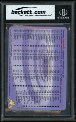 2002 Pokemon Legendary Collection Rev. Foil #S2 Dark Blastoise Box Topper BGS 4 - Image 2