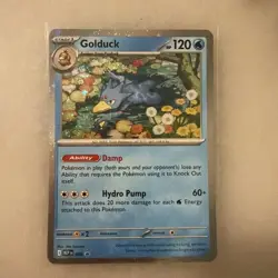 2025 Pokemon Mega Evolution Black Star ⭐ Promo Cosmos Holo Golduck 8 - Image 1