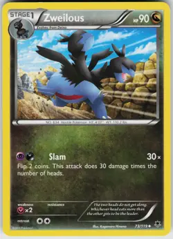 Pokemon Zweilous 73/119 XY - Phantom Forces Normal card - Image 1