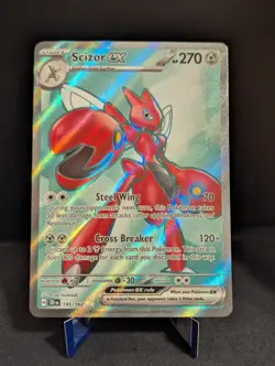 Pokemon TCG Scizor ex - 195/162 Ultra Rare SV05: Temporal Forces NM - Image 1