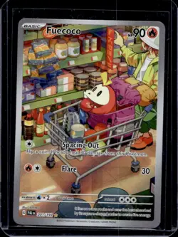 2023 Pokemon SV Paldea Evolved Fuecoco Full Art Illustration Rare #201/193 - Image 1