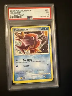 2008 POKEMON DIAMOND & PEARL STORMFRONT #65 MAGIKARP PSA 1 LOW POP - Image 1