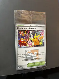 Pokemon TCG Celebratory Fanfare Ace Trainer Reward MEP 028 Promo New Sealed - Image 3