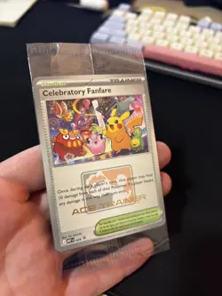 Pokemon TCG Celebratory Fanfare Ace Trainer Reward MEP 028 Promo New Sealed - Image 4