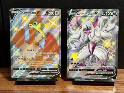 Pokemon Lot Of 2 Shinning Fates Promos Grimmsnarl V And Cramorant V SWSH086 - Image 1
