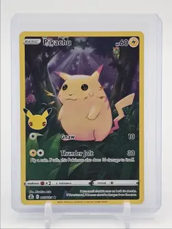 PIKACHU 2021 POKEMON CELEBRATIONS CLASSIC COLLECTION RARE B 005/025 Q7119 - Image 1