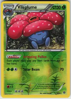 Pokemon Vileplume 3/98 XY - Ancient Origins Reverse Holo card - Image 1