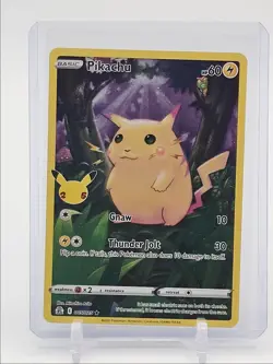 PIKACHU 2021 POKEMON CELEBRATIONS CLASSIC COLLECTION RARE A 005/025 Q7119 - Image 1