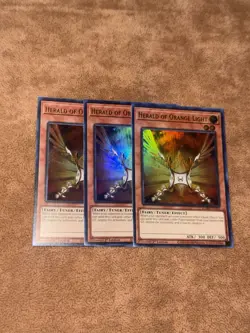 Yugioh! 3x Herald of Orange Light BLMM-EN103 Ultra Rare 1st Ed NM - Image 1