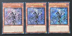 2026 YUGIOH RARITY RA05 SECRET RARE ARIAS BUTLER X3 NM SET - Image 1