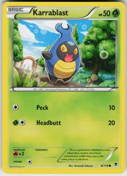 Pokemon Karrablast 8/119 XY - Phantom Forces Normal card - Image 1