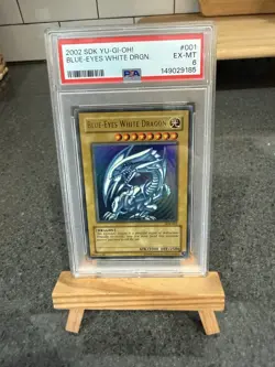 2002 SDK-001 Yugioh Blue Eyes White Dragon #001 PSA 6 New Cert - Image 3