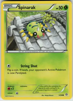 Pokemon Spinarak 5/98 XY - Ancient Origins Normal card - Image 1