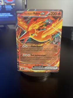 Team Rockets Moltres EX 31/182 Sv10: Destined Rivals Holo Card NM Condition - Image 1
