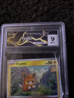 Pokemon Pawmi TCG Sv02 Paldea Evolved Card 074/193 Near Mint Cosmo Holo - Image 3