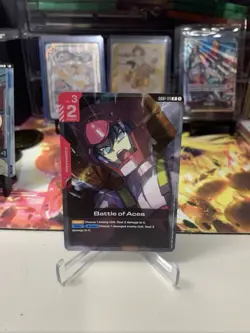 Battle of Aces GD01-111 Newtype Rising Gundam Card Game TCG - Rare NM Holo - Image 1