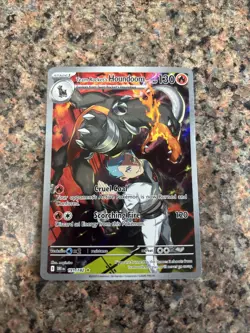 Pokemon TCG Team Rockets Houndoom Illustration Rare Card 191/182 Destined Rivals - Image 1