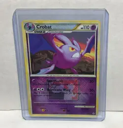 Crobat 14/95 Crosshatch Reverse Holo Pokemon League Promo Card - Image 1