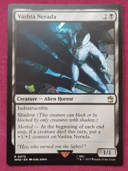 Magic The Gathering DOCTOR WHO VASHTA NERADA black card MTG - Image 1