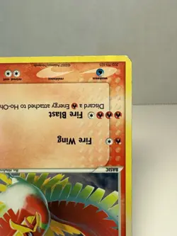 Ho-Oh 1/17 Promo POP Series 5 Holo Rare Vintage Ex Era Pokemon Card MP BLEED - Image 4