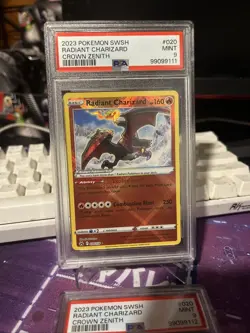 Pokemon TCG Radiant Charizard Crown Zenith Card #020/159 PSA 9 - Image 1