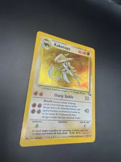 Pokemon TCG Kabutops Fossil Holo Rare Unlimited Card 9/62 - Image 4