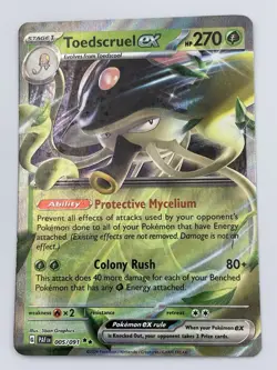 Pokemon Card - Toedscruel ex 005/091 - Double Rare - Paldean Fates NM - Image 1