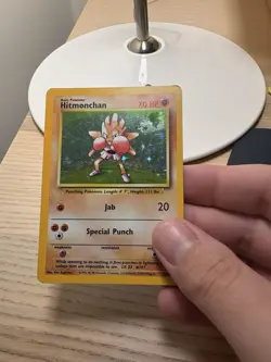 Pokemon TCG Hitmonchan Base Set Holo Rare Card 7/102 - Image 2