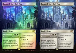 MTG FINAL FANTASY ISHGARD THE HOLY SEE LAND (BORDERLESS FOIL) R 310 FIN FCA TCG - Image 1