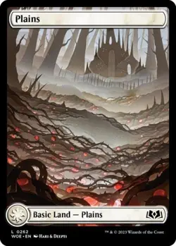 Plains (0262) -Foil Near Mint MTG Wilds of Eldraine - Image 1