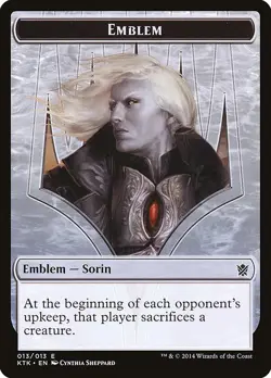 1x Sorin, Solemn Visitor Emblem - NM - Khans of Tarkir - SPARROW MAGIC mtg - Image 1
