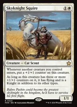 Skyknight Squire x1 1x Foundations NM MTG - Image 1