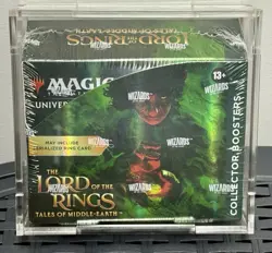 BRAND NEW Lord of The Rings IN PLEXIGLASS CASE! Collector Boosters (12) Box MTG 195166205038 - Image 1