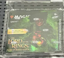 BRAND NEW Lord of The Rings IN PLEXIGLASS CASE! Collector Boosters (12) Box MTG 195166205038 - Image 2