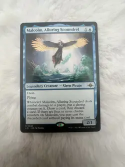 MtG LCI Malcolm, Alluring Scoundrel #0063 Non - Foil - Image 1