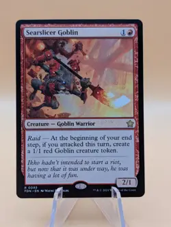 MTG: Searslicer Goblin | Non Foil | Magic Foundations | Pack Fresh NM | - Image 1