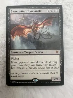 MTG Bloodletter of Aclazotz the Lost Caverns of Ixalan Mythic Rare Card 0092 - Image 1
