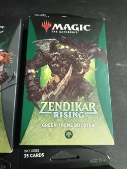4 MTG Magic The Gathering Zendikar Rising White Black Green Theme Booster Sealed - Image 3