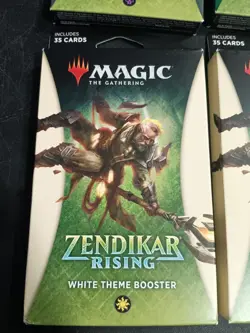 4 MTG Magic The Gathering Zendikar Rising White Black Green Theme Booster Sealed - Image 4