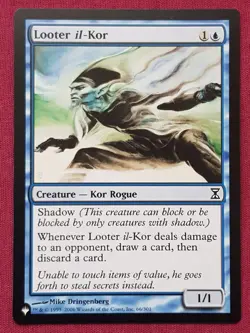 Magic The Gathering THE LIST - TIME SPIRAL LOOTER IL-KOR blue card MTG - Image 1