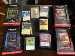 MTG Bulk Lot NM/Sealed 581 Cards 4x Commander Starter Decks NM! Magic - Image 1