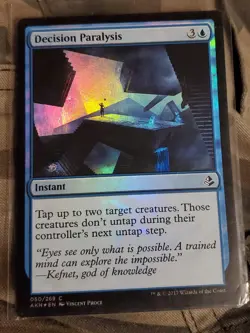 MTG Magic The Gathering Card Decision Paralysis Instant Blue Amonkhet 2017 - Image 2