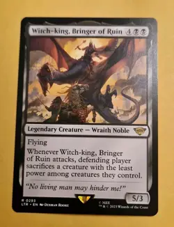 Witch-King, Bringer of Ruin 0293 Rare MTG Lord of the Rings - Image 1