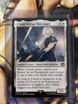 Cloud, Midgar Mercenary 0010 (Regular) MTG Final Fantasy English - Pack Fresh NM - Image 3