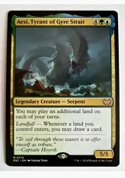 Aesi, Tyrant of Gyre Strait 0210 DSC MTG Duskmourn: House of Horror Commander - Image 1