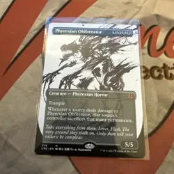 MTG Phyrexian Obliterator (Showcase) Phyrexia: All Will Be One Regular #308 - Image 1