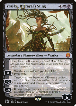 Vraska, Betrayal's Sting (REGULAR) x1 - MTG Phyrexia: All Will Be One ONE #115 - Image 1