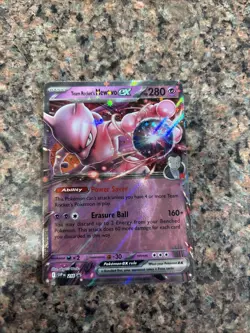 Pokemon TCG Team Rocket's Mewtwo ex SVP 216 Black Star Promo English NM - Image 1