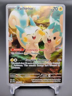 Pachirisu 208/198 - Scarlet & Violet Base Illustration Rare Pokemon TCG NM - Image 1