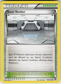 Pokemon Steel Shelter 105/119 XY - Phantom Forces Normal card - Image 1